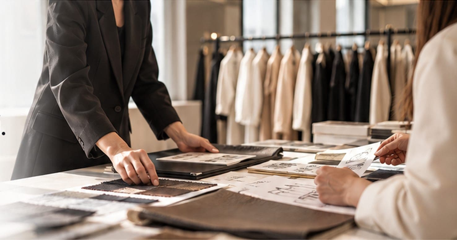 Incontro commerciale con materiali di collezione