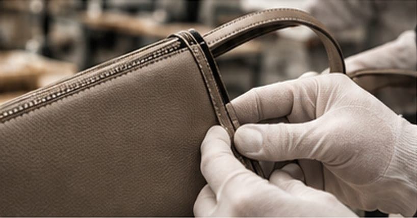 Controllo qualità di una borsa