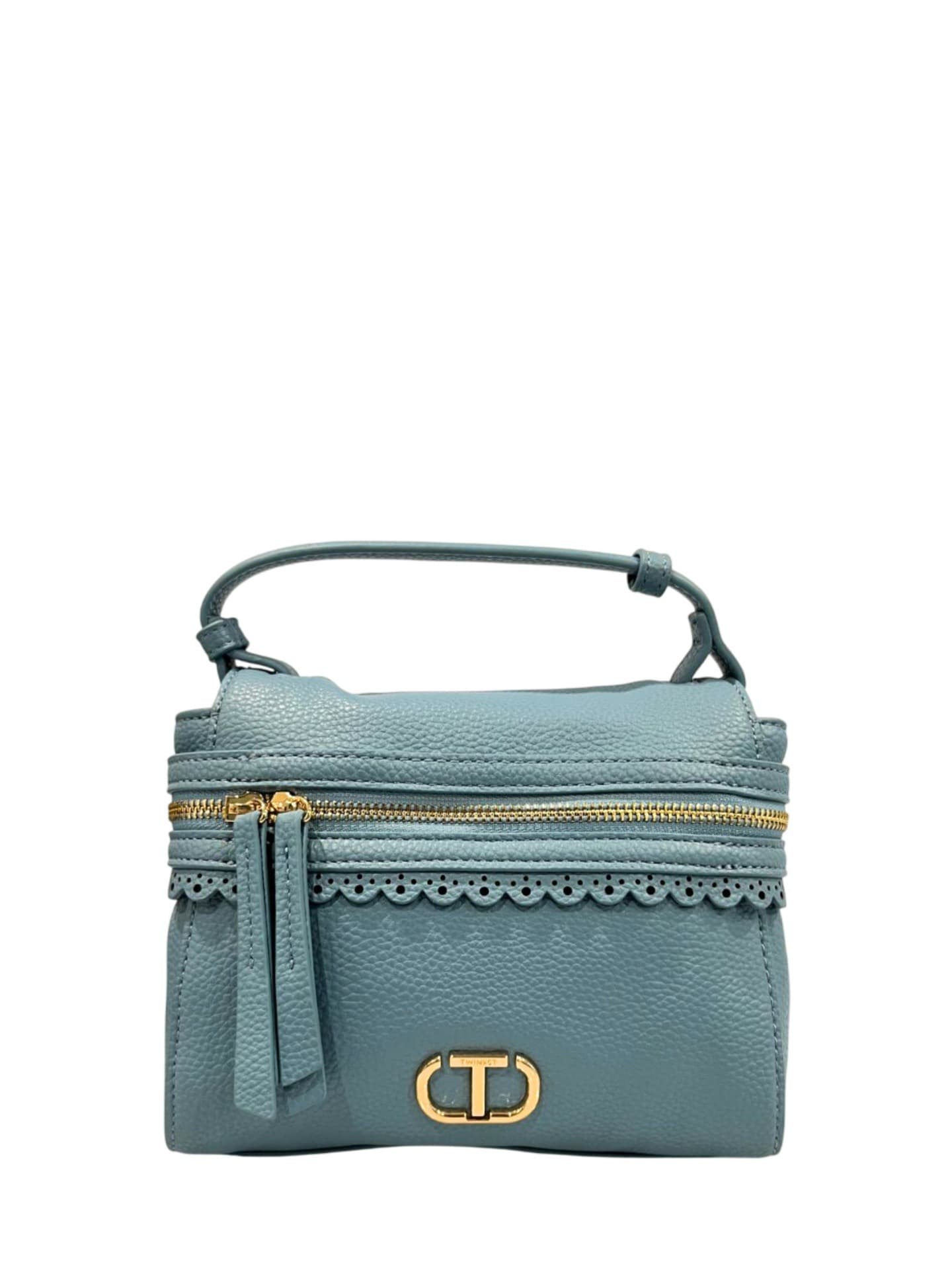 Twinset — borsa a mano, colore Blu chiaro